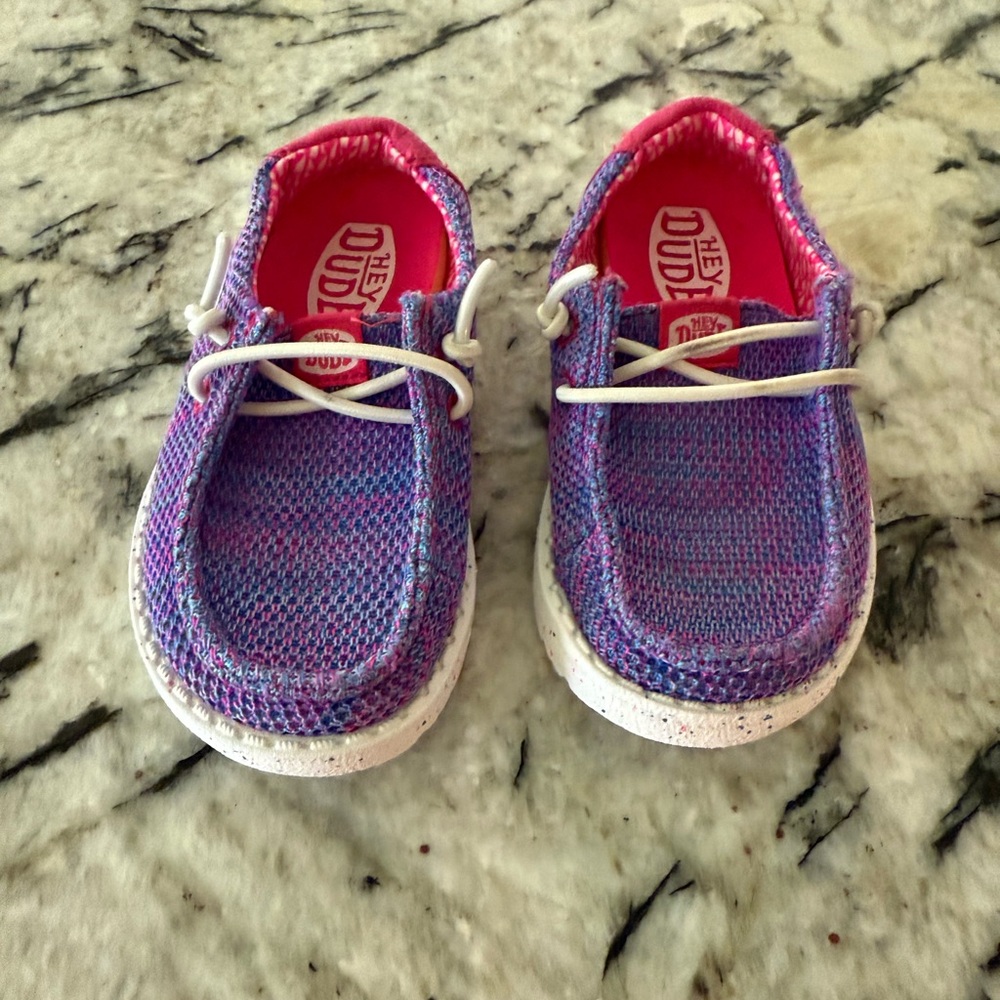 Hey Dude Toddler Shoes in Purple and Pink